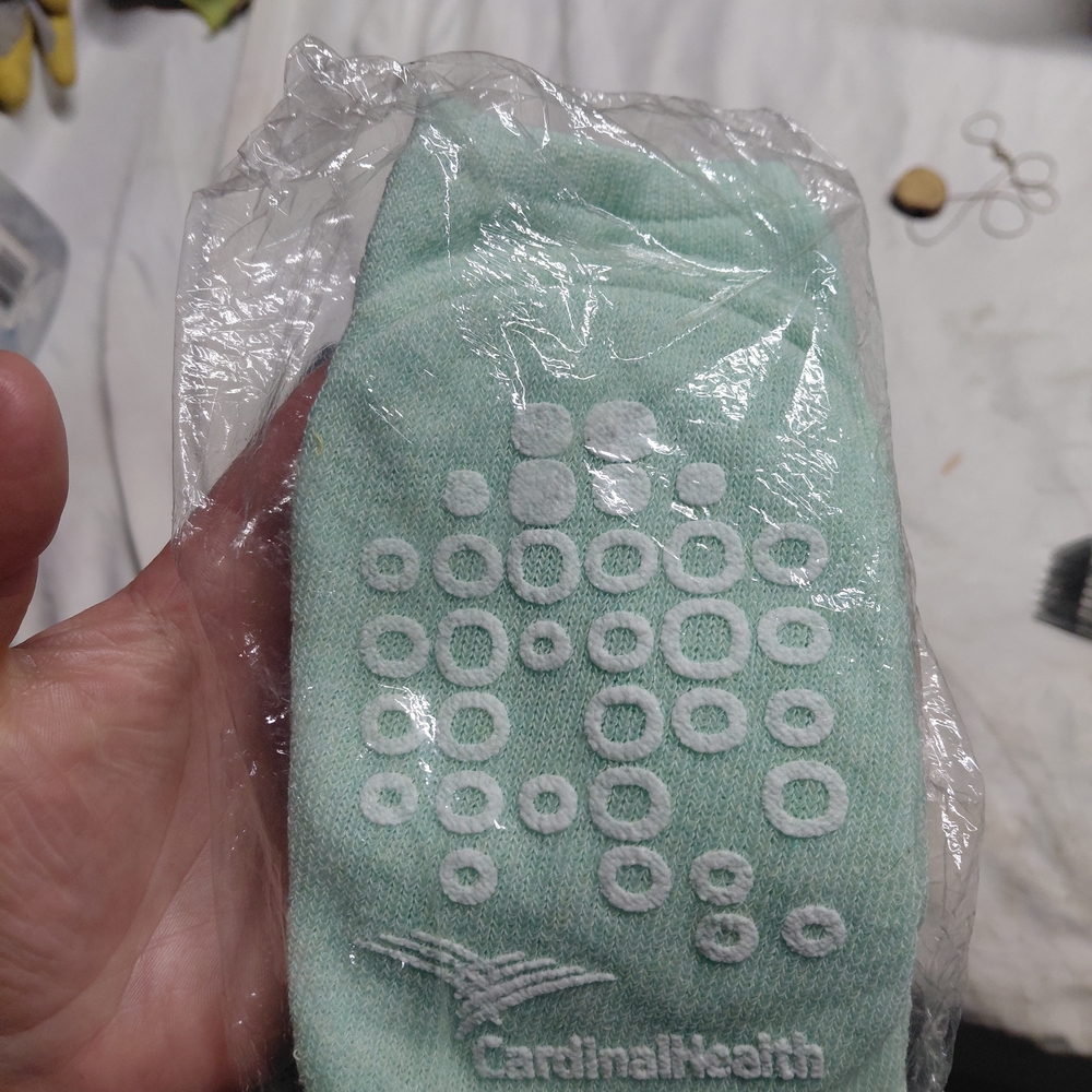 Mint Green Grip Socks